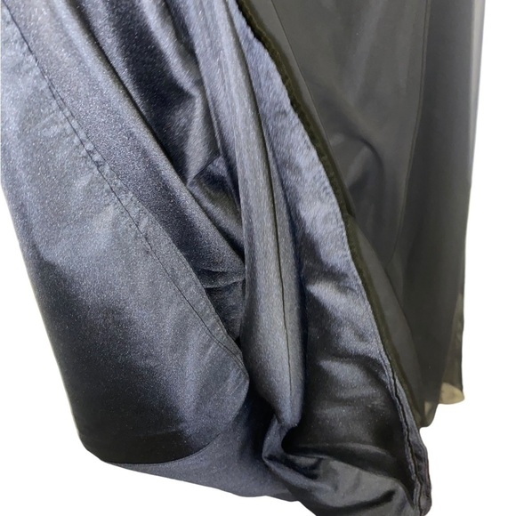 Vintage Jordan Black Strapless/ Halter Chiffon Maxi Gown Dress Size 8 - Picture 6 of 10